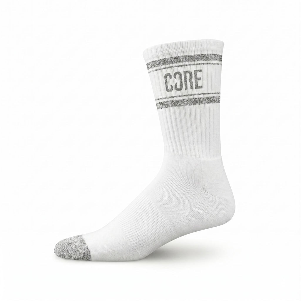 CORE Skate Socks Performance Crew - Classic, White