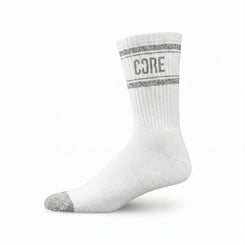 CORE Skate Socks Performance Crew - Classic, White