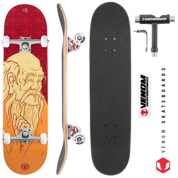 Drawing Boards LaoTze Custom Complete Skateboard - 8.25