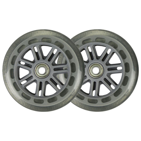 JD Bug Street 120 inc Bearings (2) - 120mm Clear Scooter Wheels