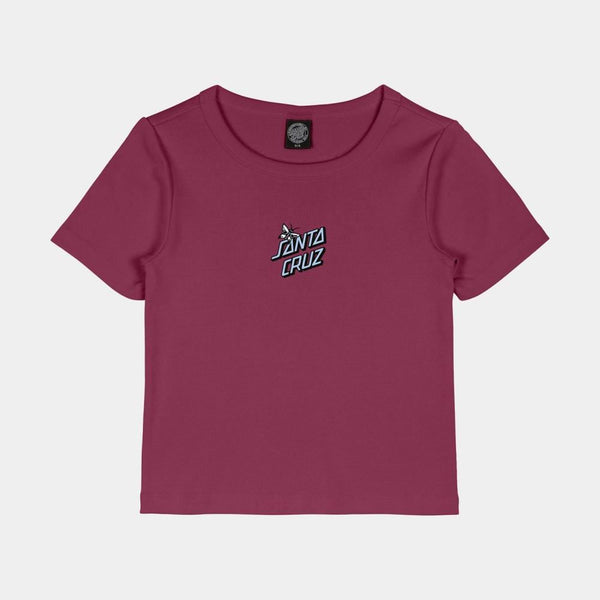 Santa Cruz Womens T-Shirt Flutter Flash T-Shirt - Sangria - Skatewarehouse.co.uk