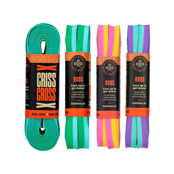 Criss Cross X Derby Laces - Duo - Pink / Yellow - 90