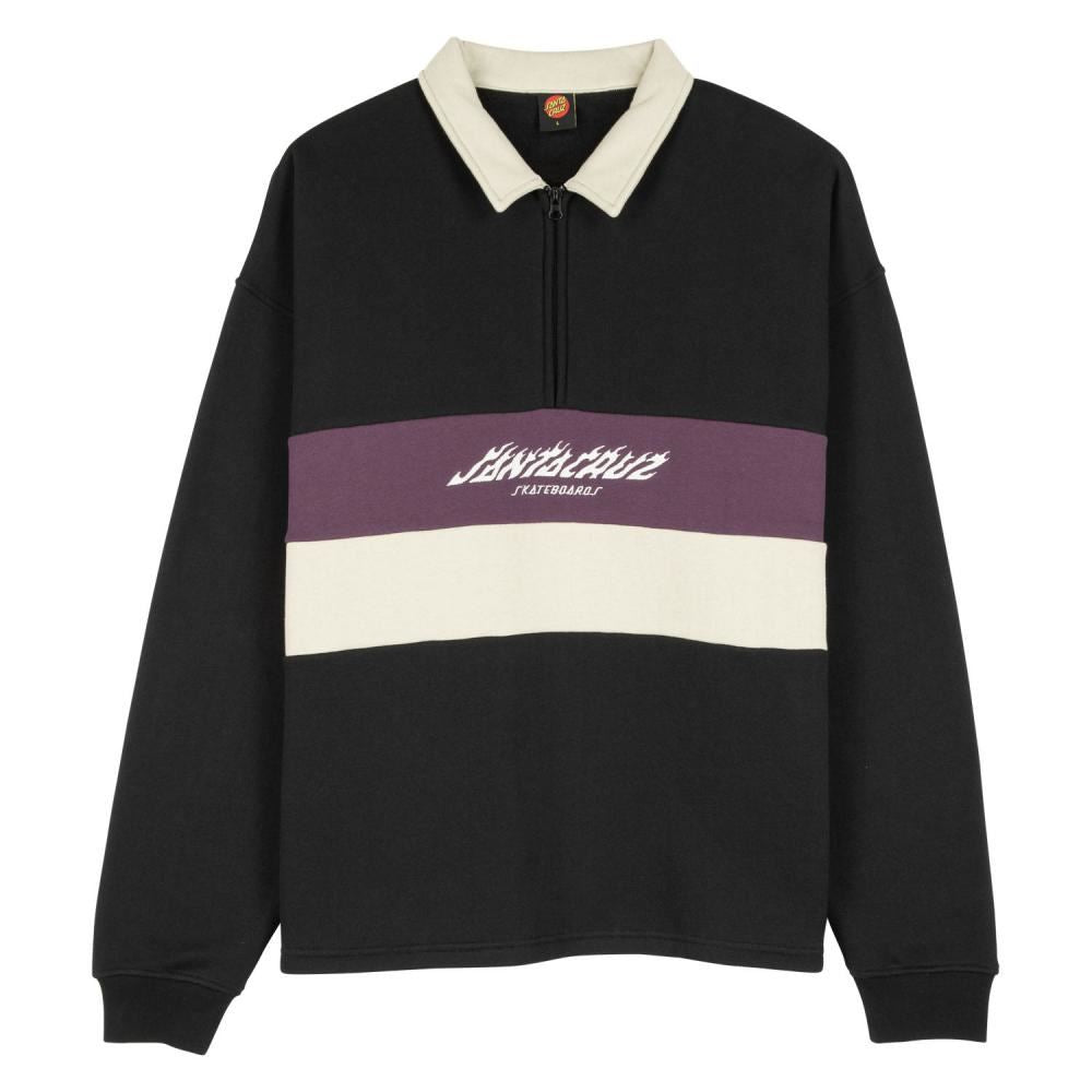 Santa Cruz Crew Flame Strip Crew - Black - Skatewarehouse.co.uk