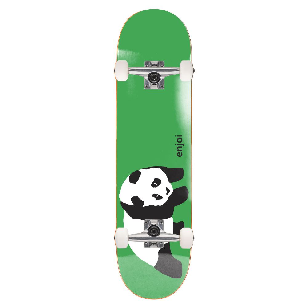 Enjoi Panda FP Green Complete Skateboard - 7.25"