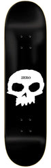 Zero Skateboards Zero Single Skull Blk/Wht  Skateboard Deck - 8.0" - Skatewarehouse.co.uk