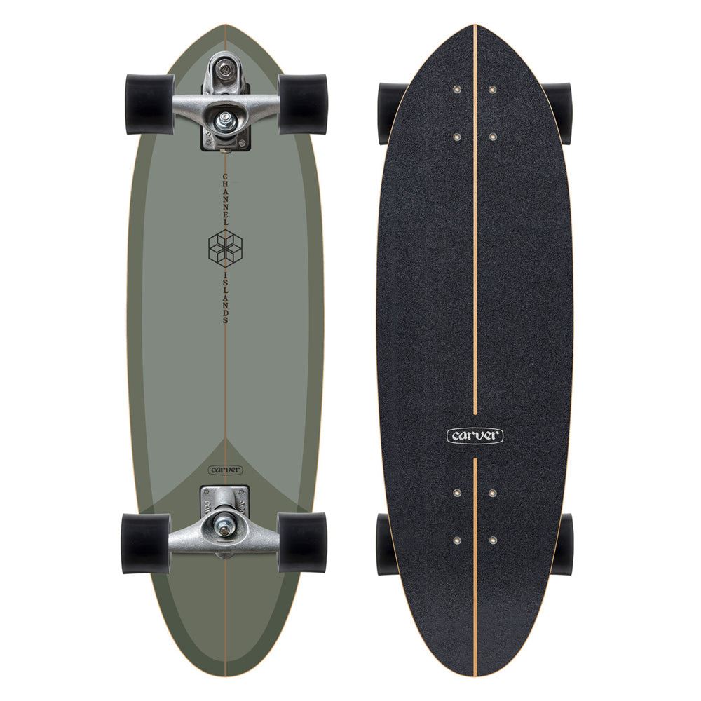 Carver CI Mid Sage - C7 Surfskate Cruiser Skateboard - 10.0" x 32.5" - Skatewarehouse.co.uk