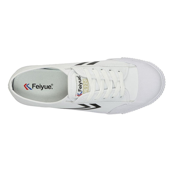 Feiyue Footwear Fe Lo 1920 Synthetic Leather Martial Arts/Gym/Lifing Shoes - White / Black - Skatewarehouse.co.uk