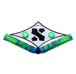Sacrifice SPY Scooter Bar Grips - Blue/Green - Skatewarehouse.co.uk