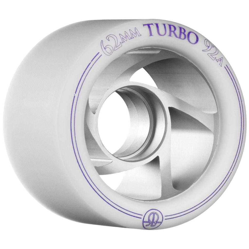 Rollerbones - Turbo Alu Hub White (8) - / 92a Skateboard Wheels - 62mm