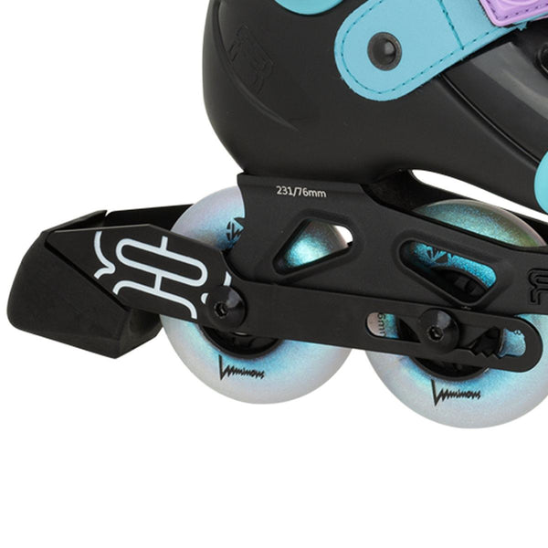FR Junior V2 Adjustable In-Line Skates - Luminous Black Pearl