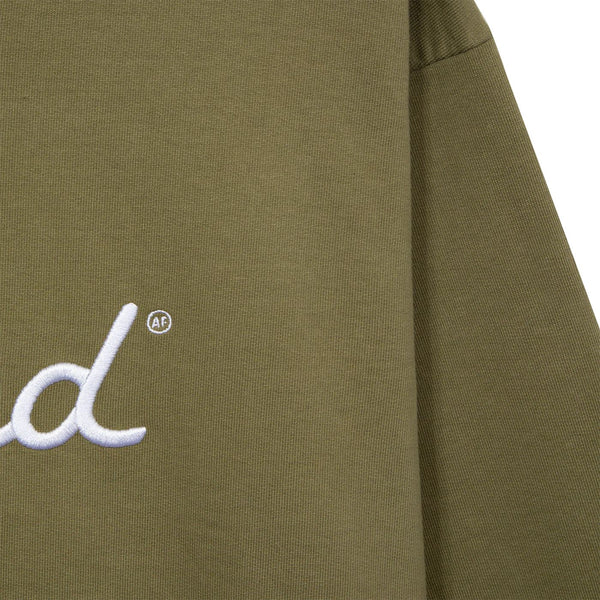 Tired Golf Crew Neck Fleece Olive Green