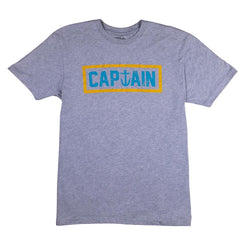 Captain Fin Co - Naval Captain Tee - Heather Grey - M