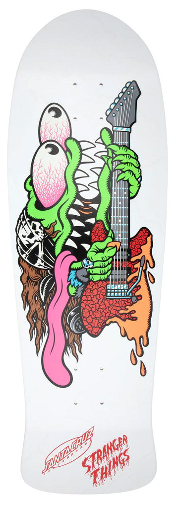 Santa Cruz x Stranger Things Meek Eddie Slasher Reveal **Glow in the Dark** Skateboard Deck - 10.1" - Skatewarehouse.co.uk