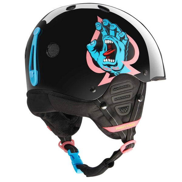 Pro-Tec Helmet X Santa Cruz Low Pro-Snow - Black Gloss