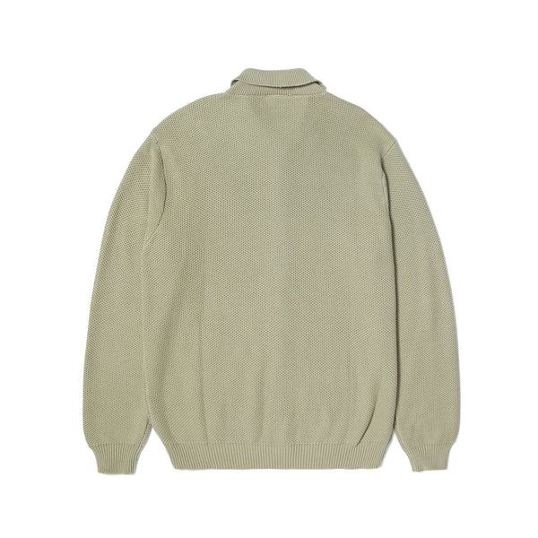 HUF Anton Zip Overdyed Sweater (Putty)