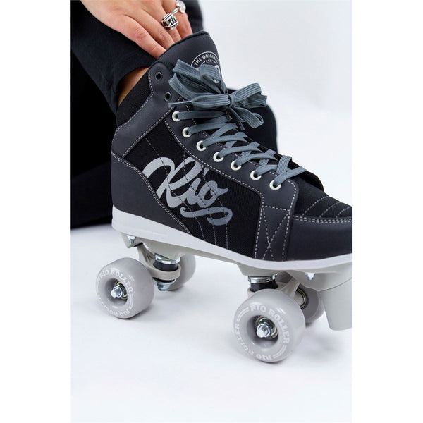 Rio Roller Lumina Quad Skates - Black / Grey - Skatewarehouse.co.uk