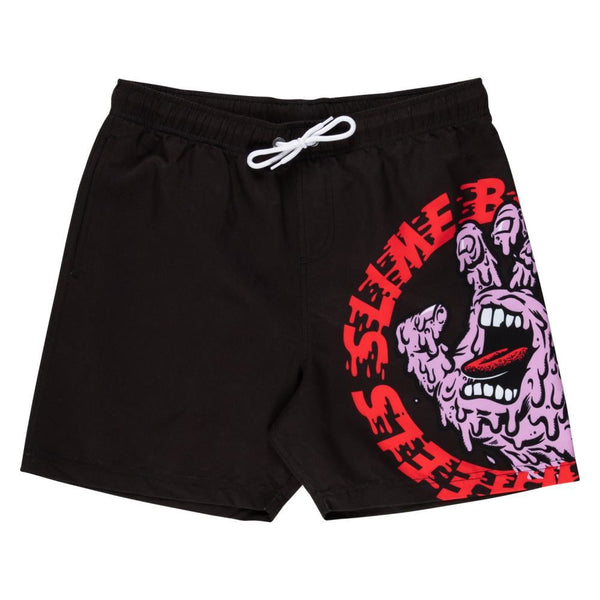 Slime Balls Swim Shorts SB Hand - Black - Skatewarehouse.co.uk