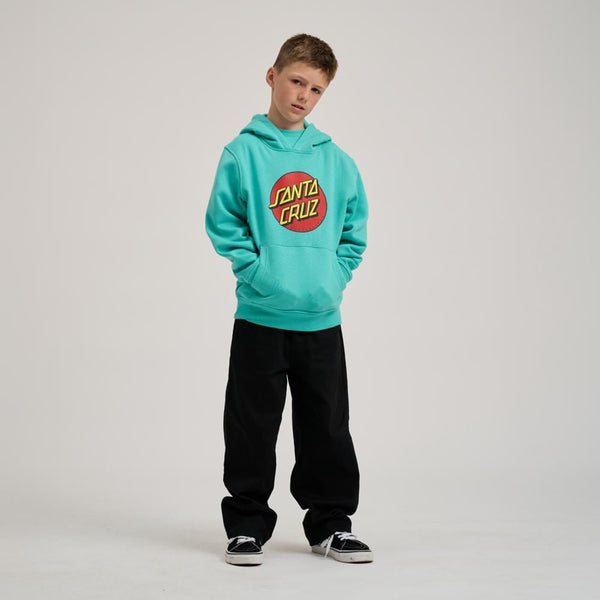 Santa Cruz Youth Hood Youth Classic Dot Hood - Pool Blue - Skatewarehouse.co.uk