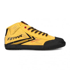 Feiyue Footwear Feiyue x Bruce Lee 1920 Mid Martial Arts/Gym/Lifing Shoes - Yellow / Black - Skatewarehouse.co.uk