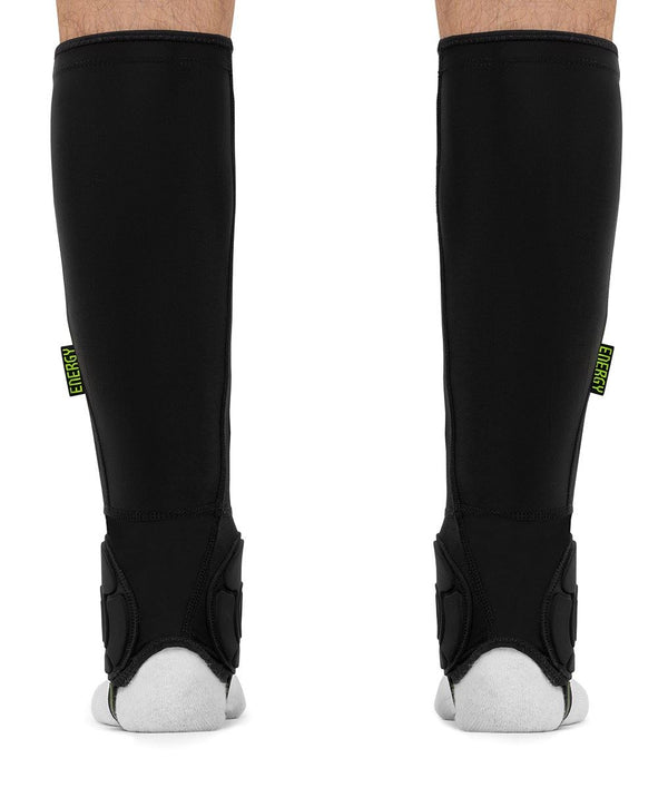 REKD Energy Covert Shin and Ankle Impact Guards - Black