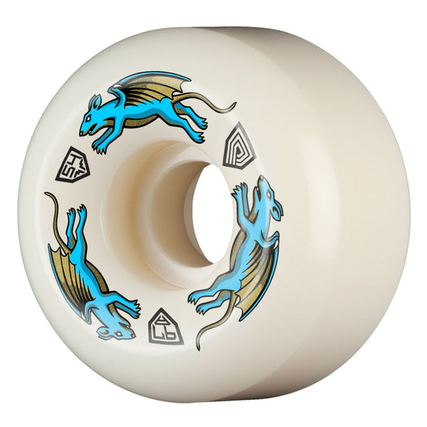 Powell-Peralta Dragon Formula • Nano Rat • x • 97A • V4 • Off White / Blue