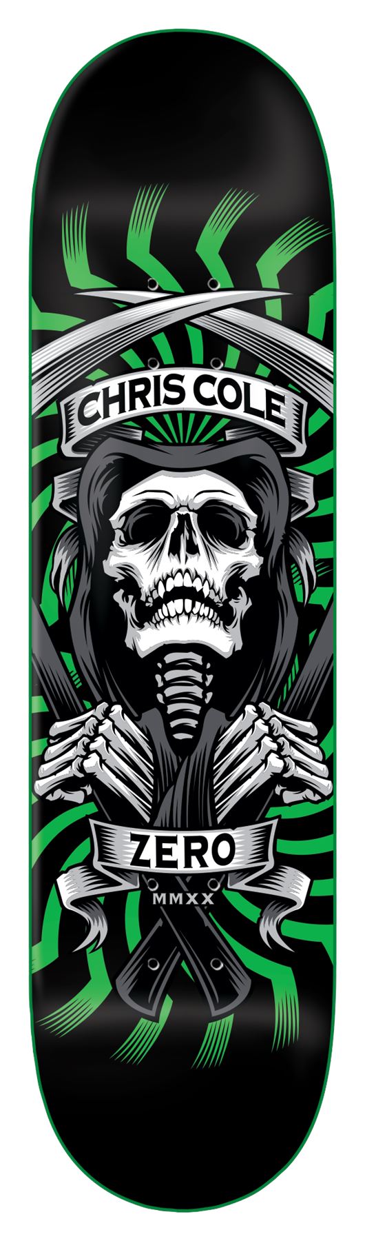 Zero Skateboard MMXX Green Cole Skateboard Deck - 8.0