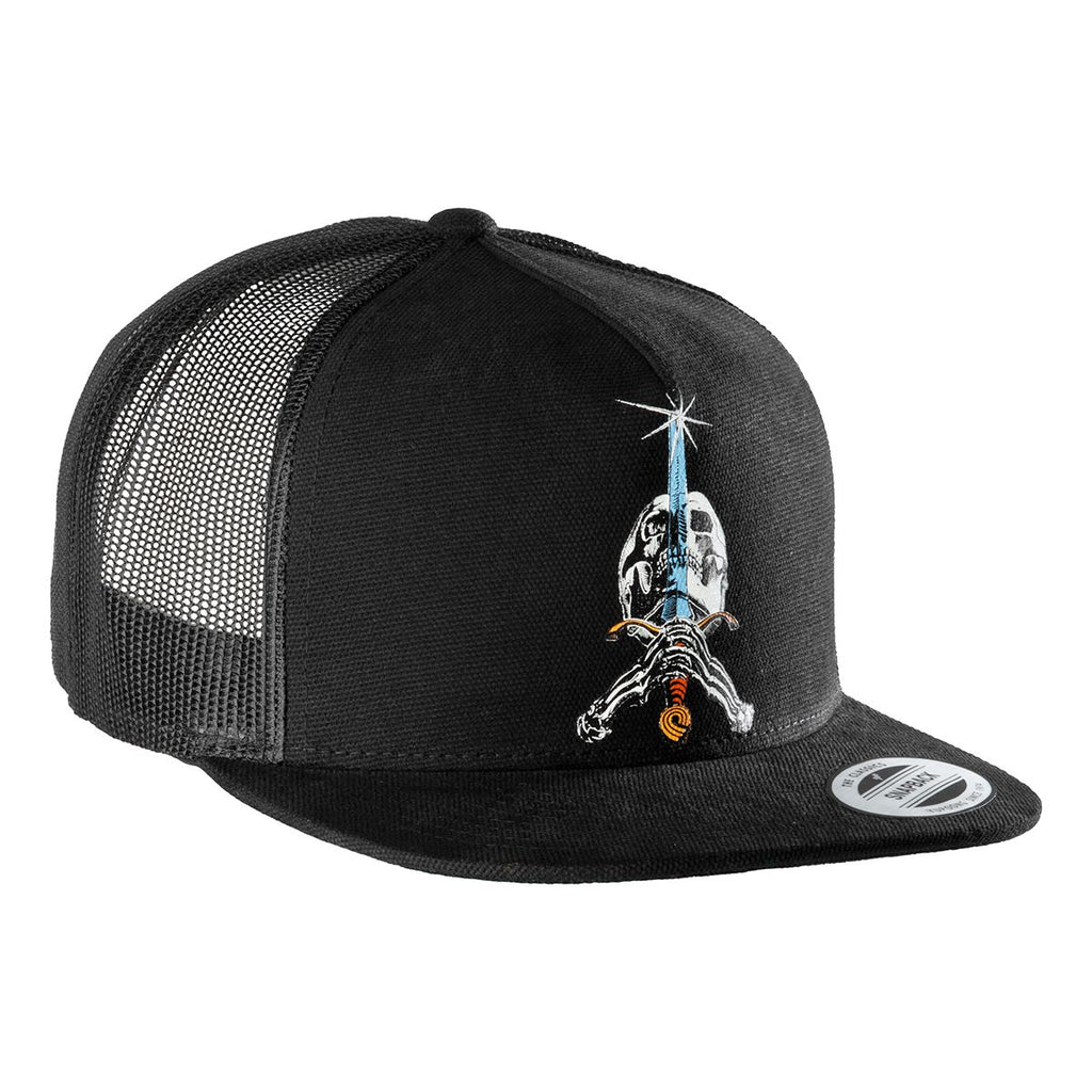 Powell-Peralta™ Skull & Sword Trucker Cap Black - Skatewarehouse.co.uk