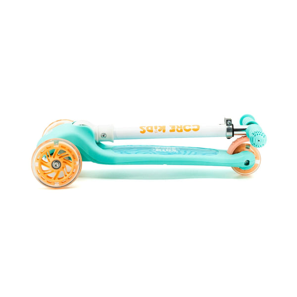 CORE Kids Foldy 3 Wheel Scooter - Teal / Peach