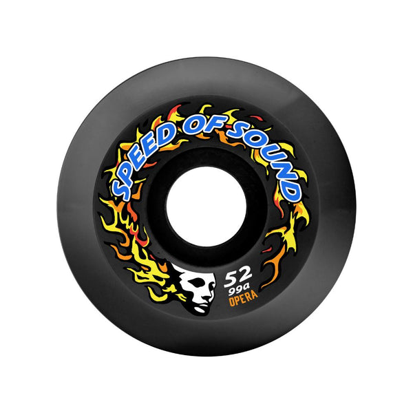 Opera SOS Fire Mask Hardline Conical 99a Black Skateboard Wheels