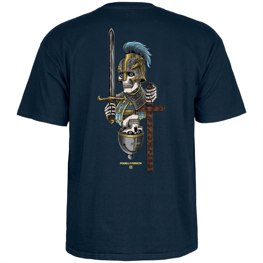Powell-Peralta™ Dan Corrigan • Chess Skulls • Tee • Navy - Skatewarehouse.co.uk