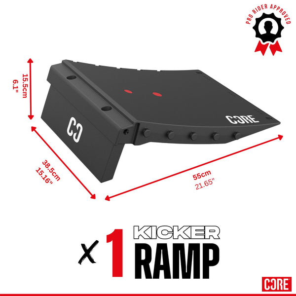CORE Skate Ramp - Mini Kicker Ramp (Foldable) Accessories - Box of 6 (Save 5%)