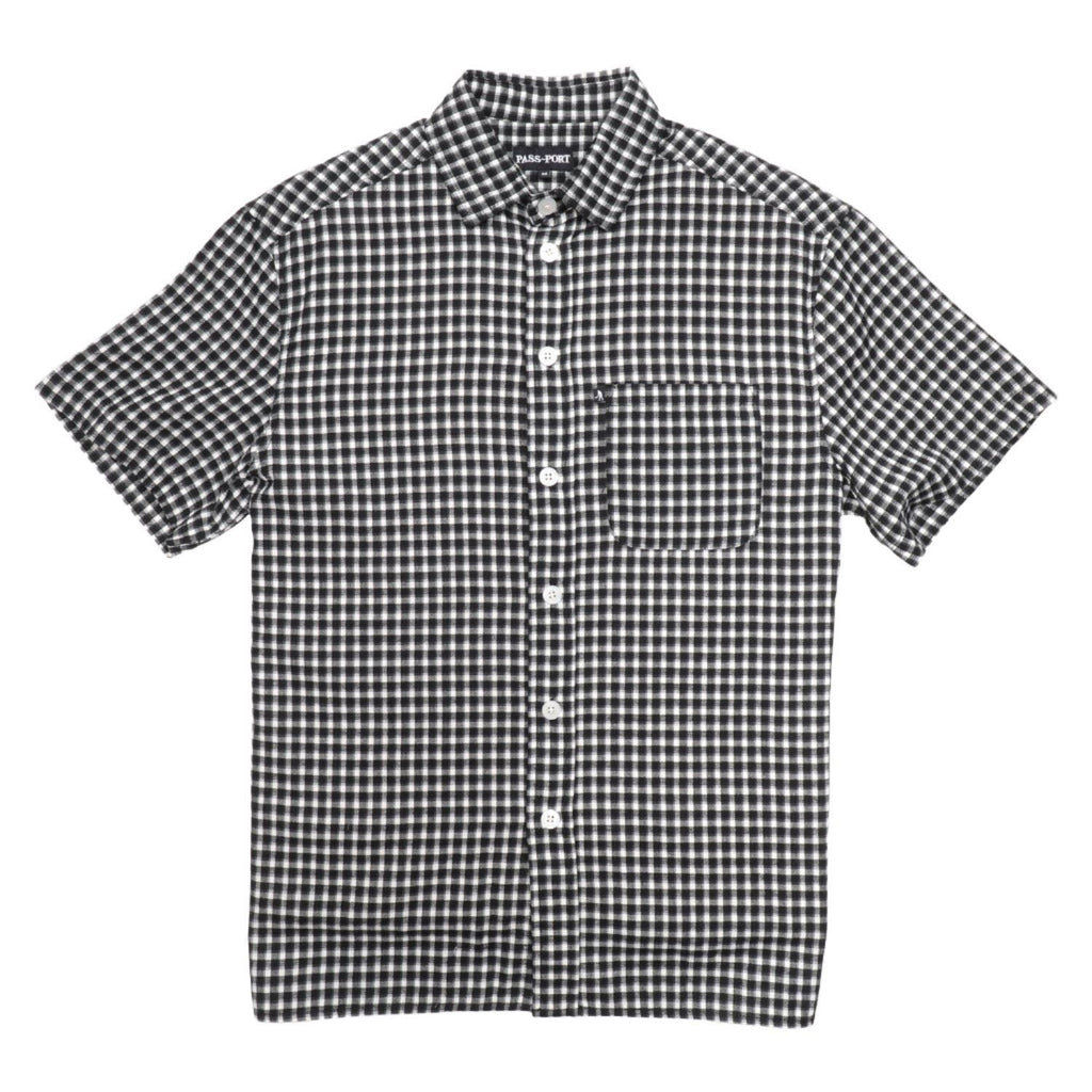Workers Check Shirt SS (Black) CO