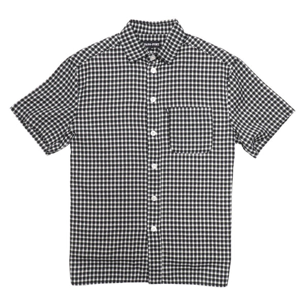 Workers Check Shirt SS (Black) CO