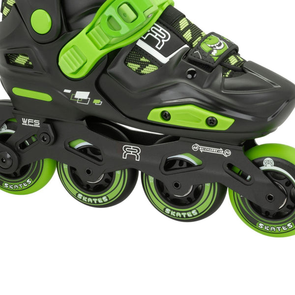 FR EZX Adjustable In-Line Skates - Black / Lime