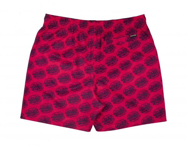 Santa Cruz Shorts Broken Dot Swim Short - Hot Pink - Skatewarehouse.co.uk