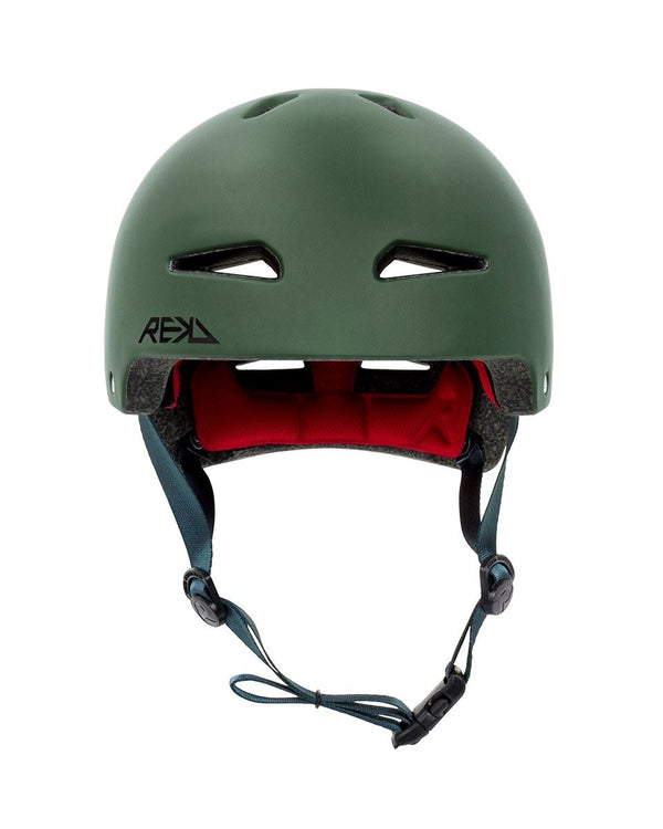 REKD Ultralite In-Mold Skateboard Helmet - Green - Skatewarehouse.co.uk