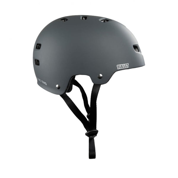 Bullet x Santa Cruz Helmet Oval Dot - Matte Charcoal - Skatewarehouse.co.uk