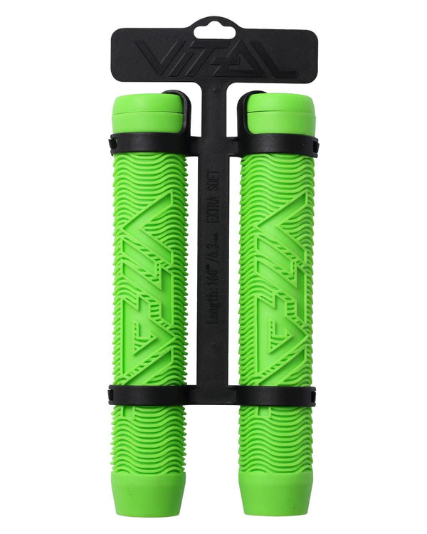 Vital Green Scooter Bar Grips