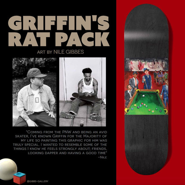 Girl Rat Pack Griffin Gass Skateboard Deck - 8.125