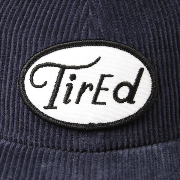Tired Crawl Corduroy Cap Blue - One Size