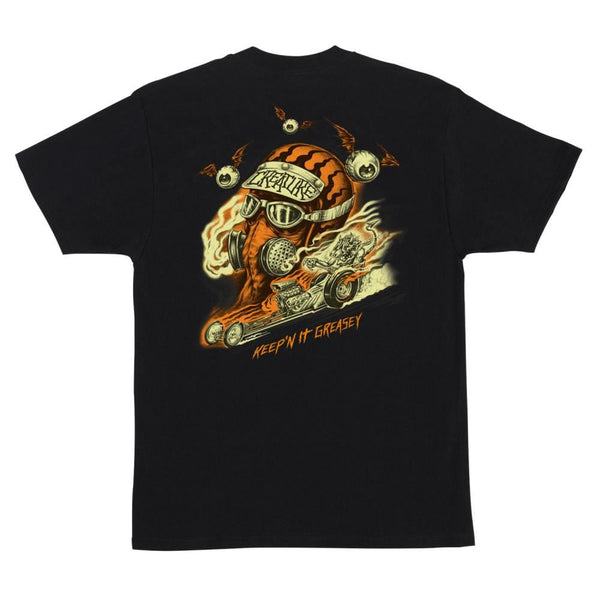 Creature T-Shirt Crash And Burn - Black - Skatewarehouse.co.uk