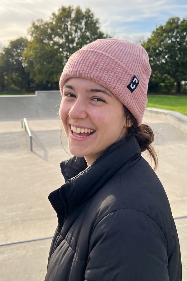 Skatewarehouse Beanie - Pink - One Size