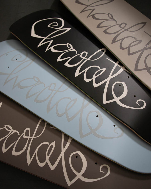 Chocolate OG Script James Capps Skateboard Deck - 8.5