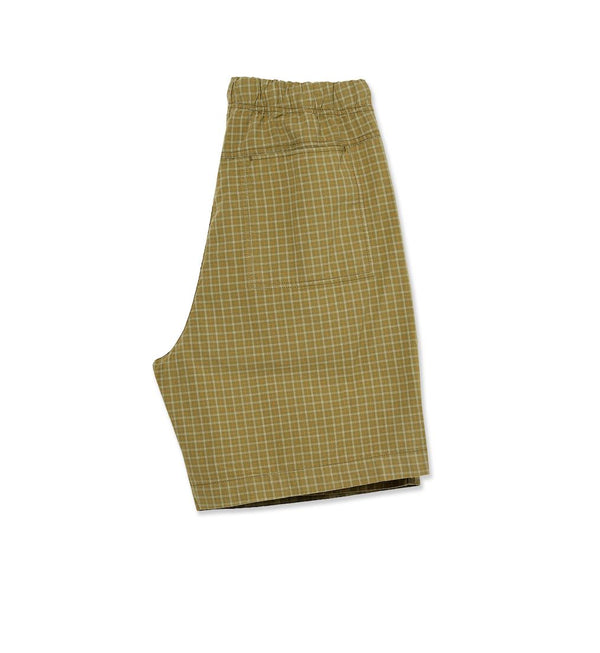 Hike Shorts | Cotton (Olive Check)