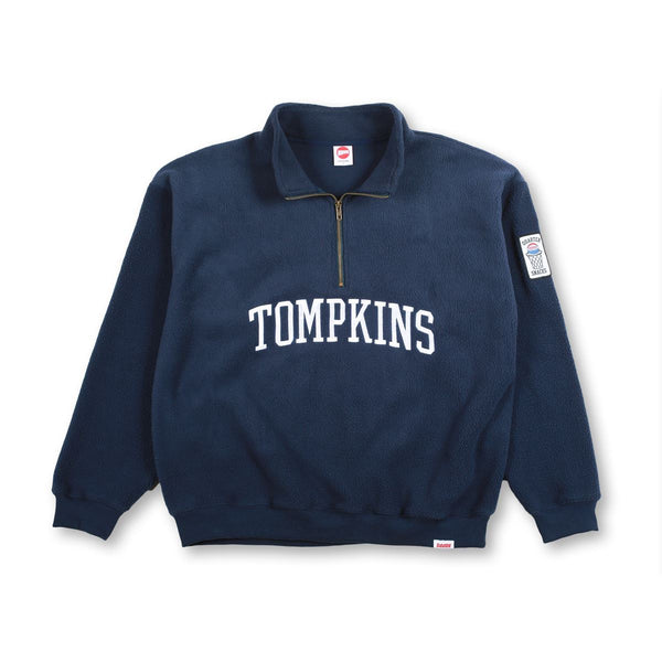HOPPS x Quartersnacks 'Tompkins' 3 / 4 Zip Navy
