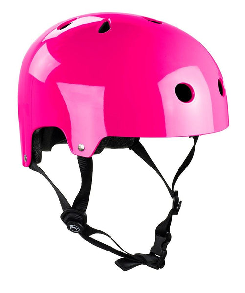 SFR Essentials Helmet - Gloss Fluo Pink - Skatewarehouse.co.uk