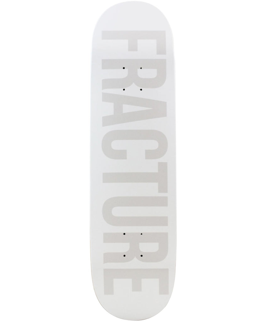 Fracture Fade White Skateboard Deck - 8.25"