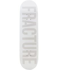 Fracture Fade White Skateboard Deck - 8.25"