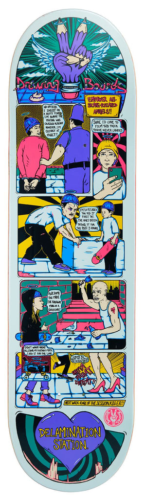Drawing Boards Skate-Related Angels Skateboard Deck - 8.0"