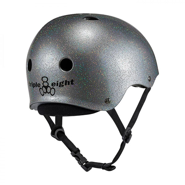 Triple Eight Helmet Deep Cover - Silver Glitter